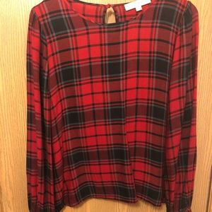 Loft Plaid Blouse